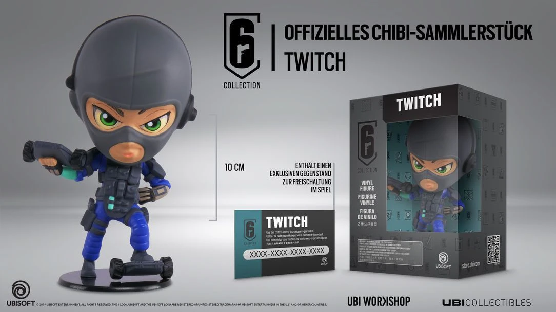 Ubisoft Six Collection 3 - Twitch 10cm Vinyl Figur 1 Ubisoft Six Collection 3 - Twitch 10cm Vinyl Figur