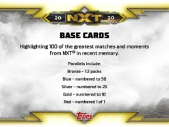 Topps - WWE NXT Hobby Booster Display 2020 (EN) -Spielzeugverkauf 2020 topps wwe nxt 2