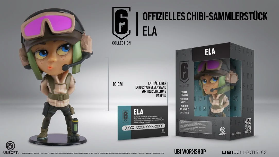 Ubisoft Six Collection 3 - Ela 10cm Vinyl Figur 1 Ubisoft Six Collection 3 - Ela 10cm Vinyl Figur