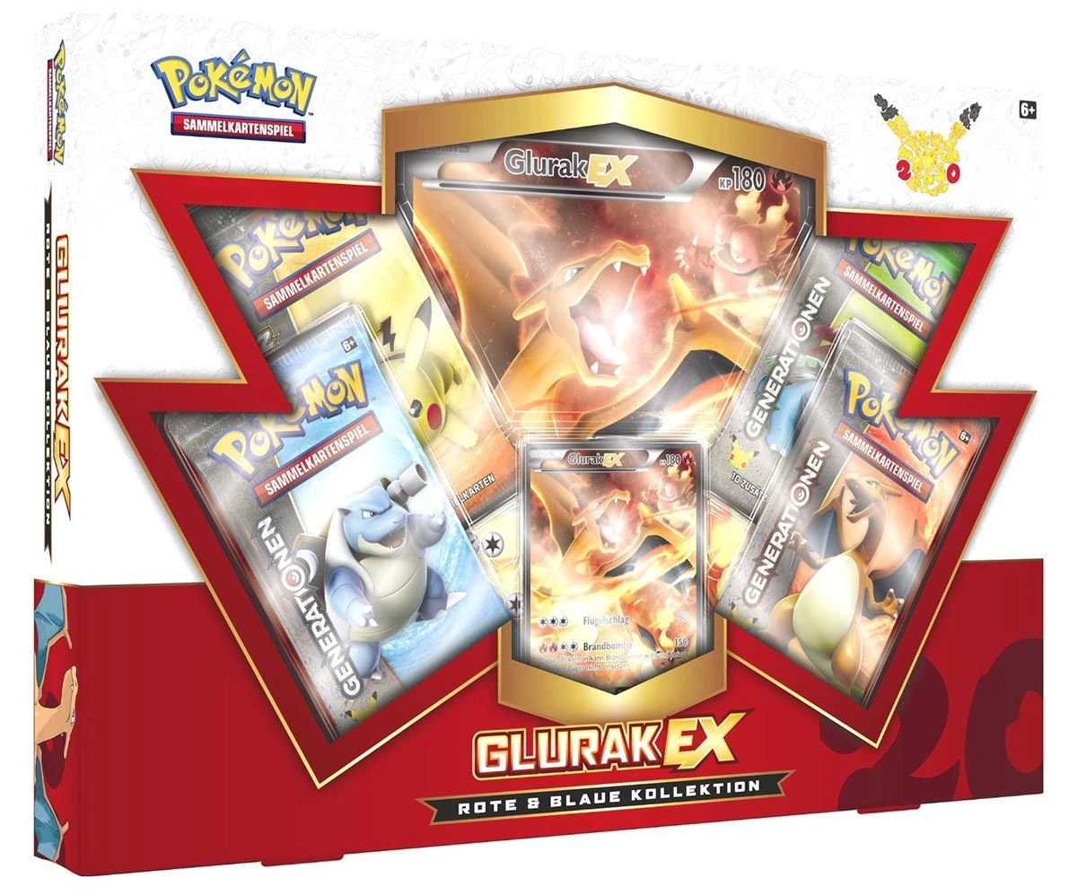 POKEMON Pokémon Cards Rote & Blaue Kollektion Glurak-EX (DE) 1 POKEMON Pokémon Cards Rote & Blaue Kollektion Glurak-EX (DE)