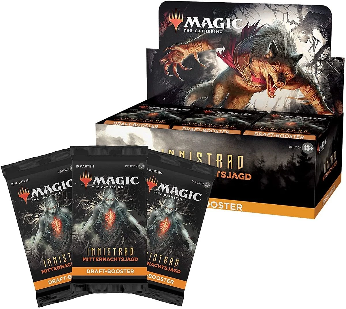 Wizards Of The Coast Magic Innistrad: Mitternachtsjagd Draft-Booster Display (DE) 2 Wizards Of The Coast Magic Innistrad: Mitternachtsjagd Draft-Booster Display (DE) – Bild 2