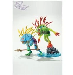 DC WoW Series IV Figuren - Murloc 2-Pack: Fish-Eye+Gibbergill