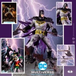 DC Multiverse - Batman With Battle Damage Actionfigur -Spielzeugverkauf batman battle damage stylized collage