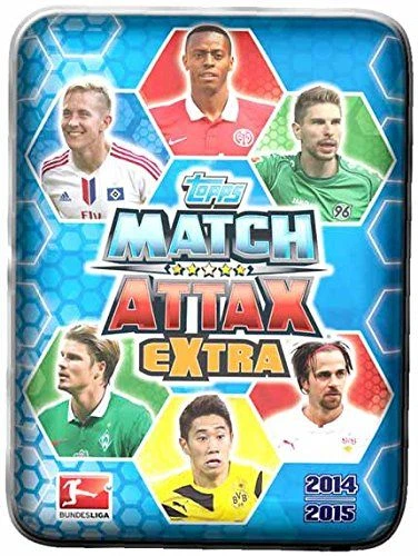 Topps 2014-2015 Match Attax Extra Mini-Tin (DE) 1 Topps 2014-2015 Match Attax Extra Mini-Tin (DE)
