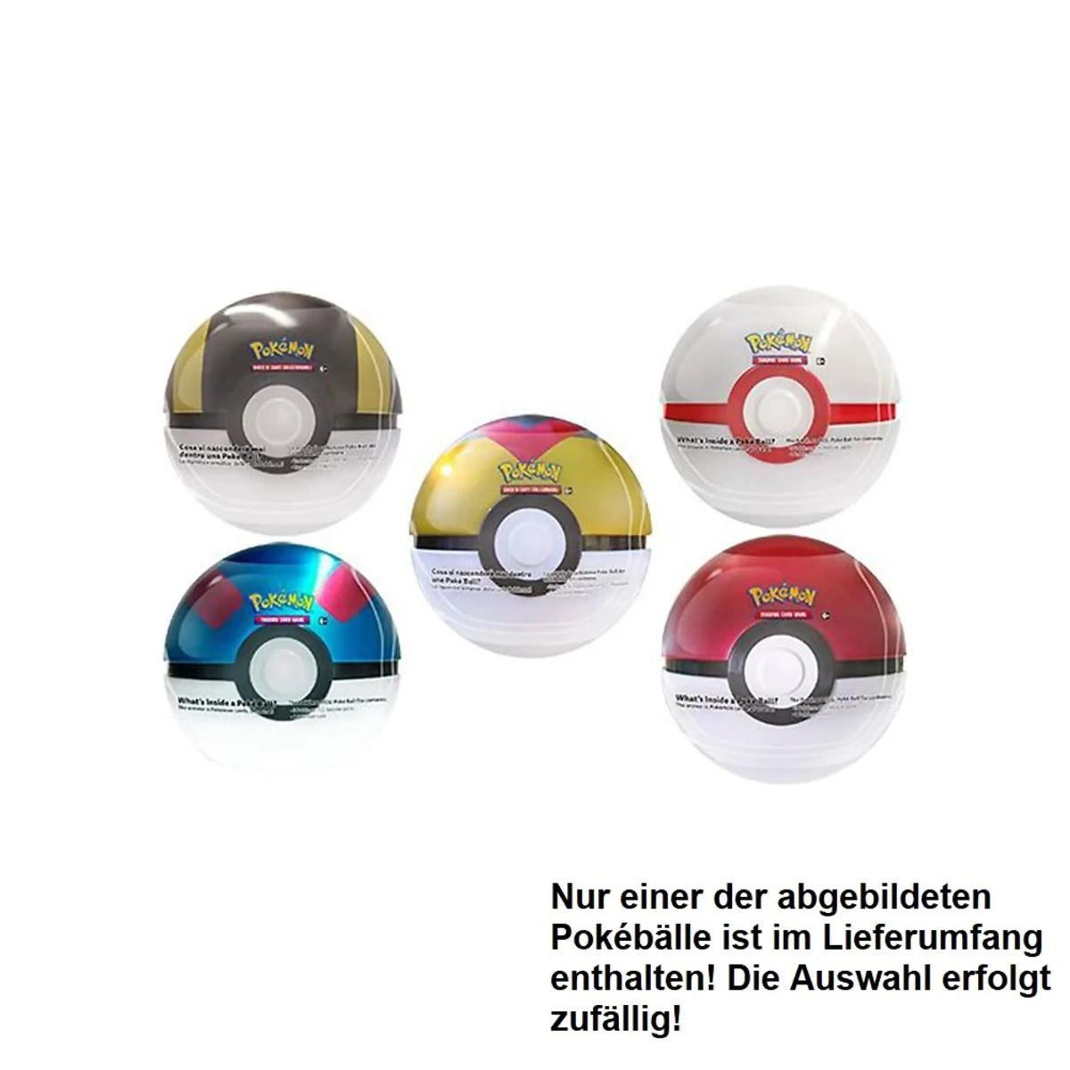 POKEMON Pokémon - 1x Pokéball Tin-Box - Zufällige Farbe (DE) 1 POKEMON Pokémon - 1x Pokéball Tin-Box - Zufällige Farbe (DE)
