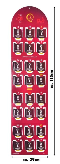 Panini 2022 FIFA World Cup Qatar Sticker Adventskalender Set (DE) -Spielzeugverkauf panini wm2022 adventskalender 14 600