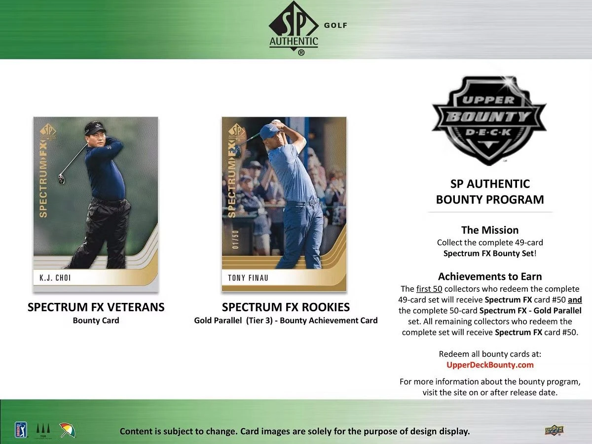 Upper Deck - SP Authentic Golf 2021 Display 4 Upper Deck - SP Authentic Golf 2021 Display – Bild 4