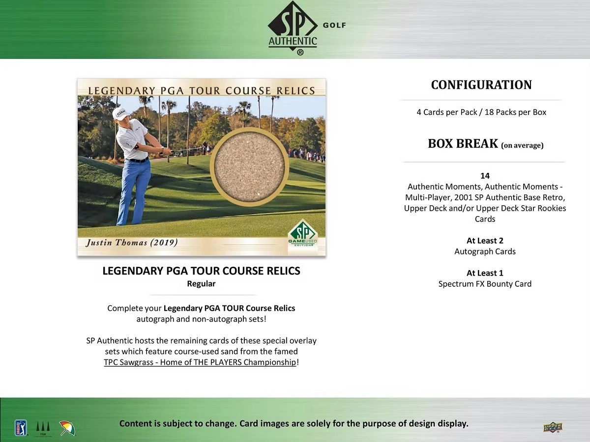 Upper Deck - SP Authentic Golf 2021 Display 3 Upper Deck - SP Authentic Golf 2021 Display – Bild 3